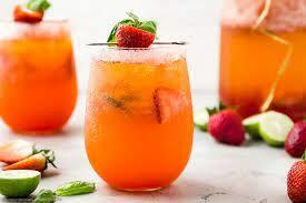 Strawberry Beachside Cocktail